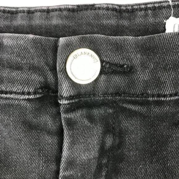 BLANKNYC Washed Black LITTLE QUEENIE Cut-off Jean Shorts 28 - Picture 8 of 9
